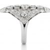 Gatsby Filigree multi diamond dress ring