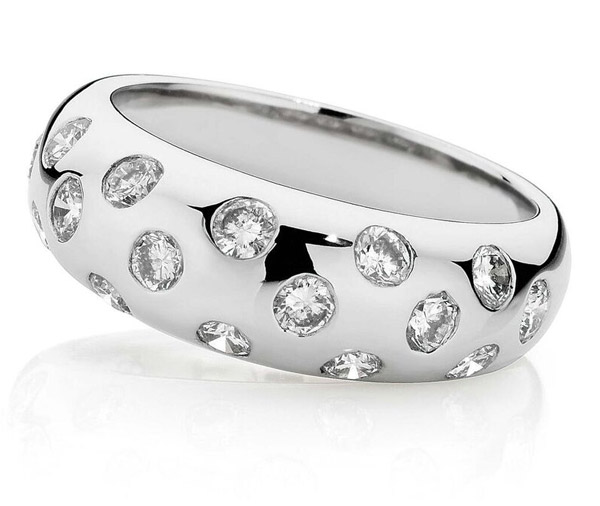 Disco diamond dress ring
