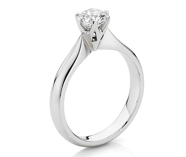 Elise Classic 6 Claw Diamond Solitaire Engagement Ring
