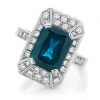 Elizabeth - Art Deco Australian sapphire Ring