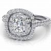 Eva Rose double halo diamond ring