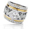 Golden Iconic diamond engagement ring