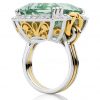 GOLDEN SEA BERYL – Diamond & mint green Beryl dress ring
