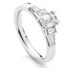 BALANCE – Emerald cut diamond and baguette diamond engagement ring