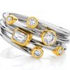 HONEYCOMB – Wrap around bezel set diamond dress ring