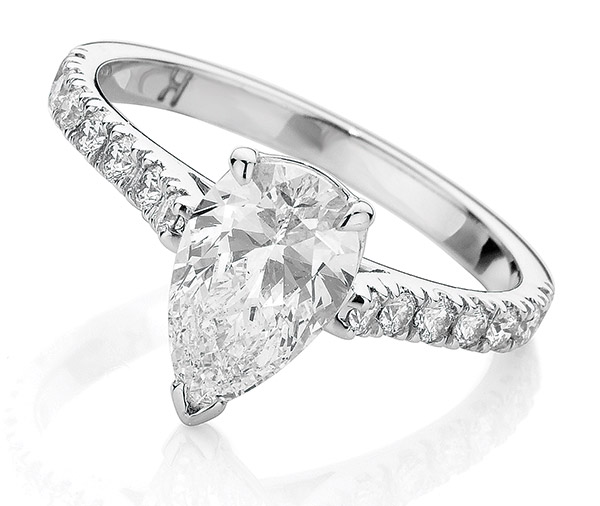 Nova Pear Pear Cut Diamond Ring