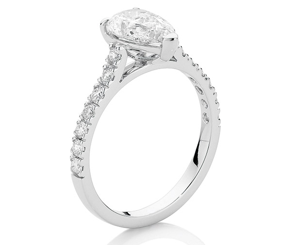 Nova Pear Pear Cut Diamond Ring