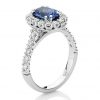 Oxford Halo Oval sapphire & diamond halo ring