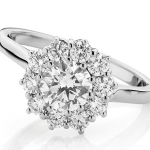 Starburst Double basket cluster ring