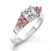 CARLOTTO – Pink diamond cushion cut engagement ring