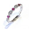 FOREVER FUSCHSIA FALLS – Ruby And diamond marquise shaped band