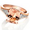 Apricot Dream: Morganite & Diamond Engagement Ring