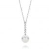 WONDERLUST – Bezel set diamond & south sea pearl pendant