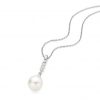 WONDERLUST – Bezel set diamond & south sea pearl pendant