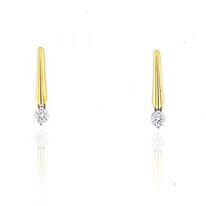 Yellow diamond drop – 18ct yellow and white gold diamond drop