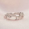 White Diamond – White gold rose cut diamond ring