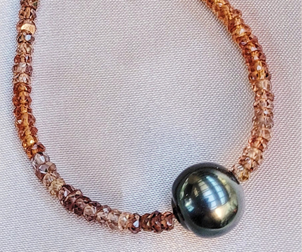 Tahitian Pearl Sapphire Necklace 3